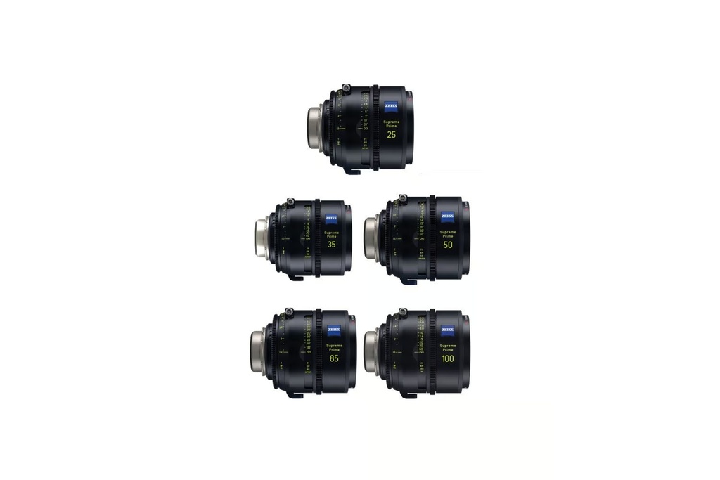 Zeiss Supreme Prime T1.5 KIT 5 Lenses (25, 35, 50, 85, 100mm)