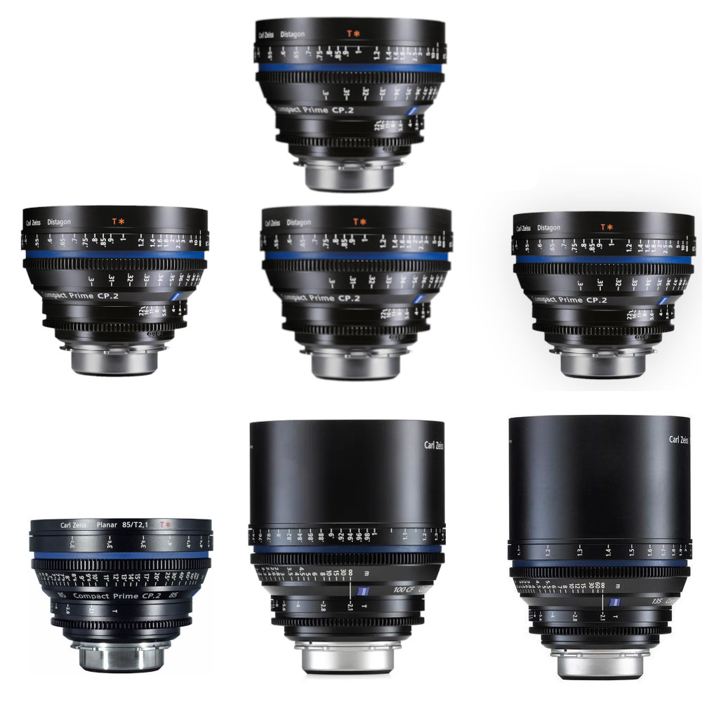 Zeiss Compact Prime CP.2 KIT 8 Lenses (15, 25, 28, 35, 50, 85, 100, 135mm)