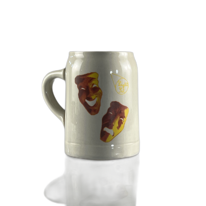 Caneca bege mascaras - 586677