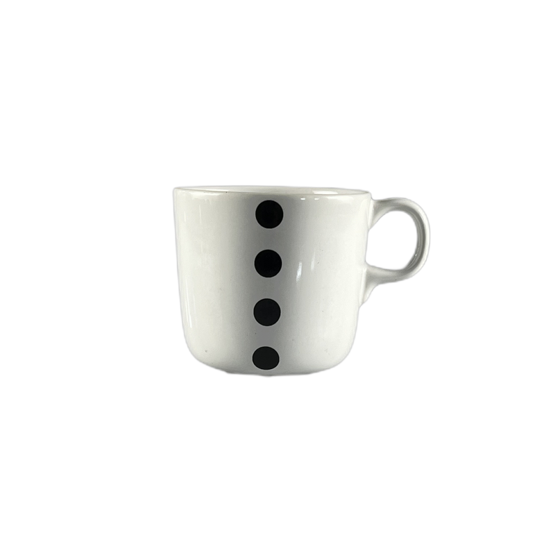 Caneca branca com pintas pretas - 938453