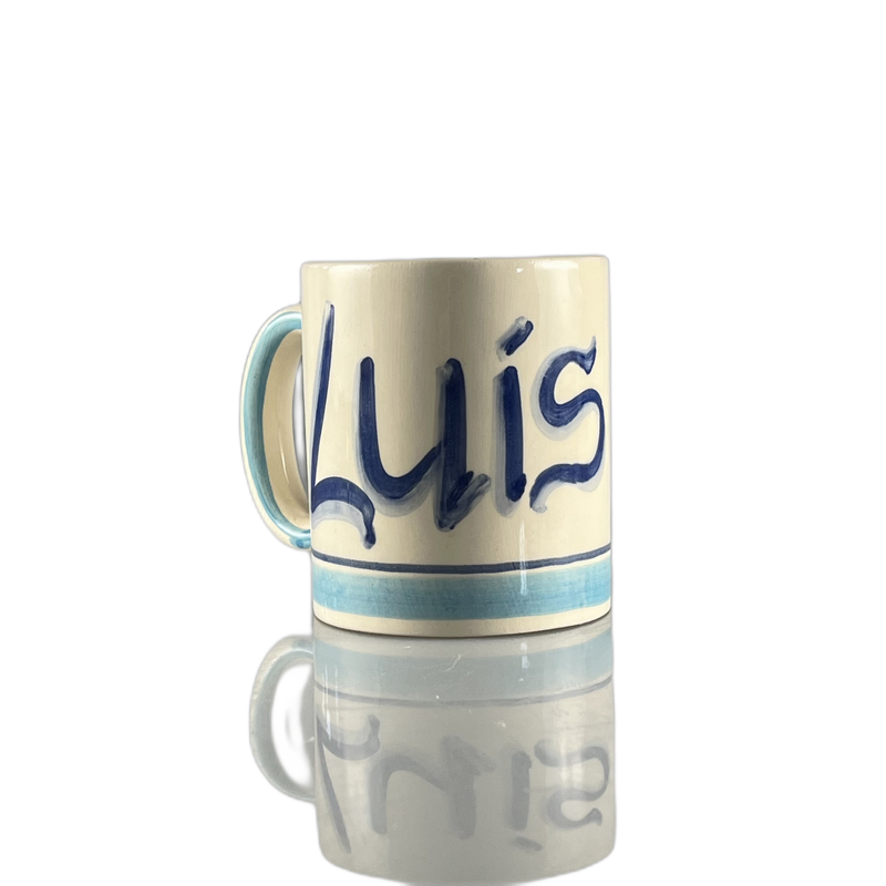 Caneca bege e azul luis - 496027