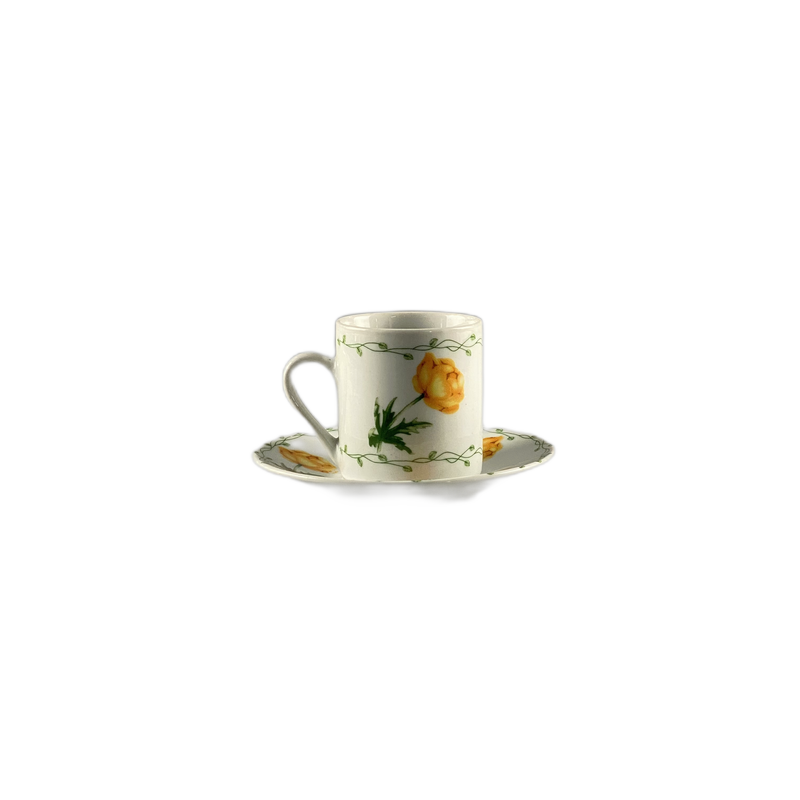 Chavena de cafe flor amarela - 406050