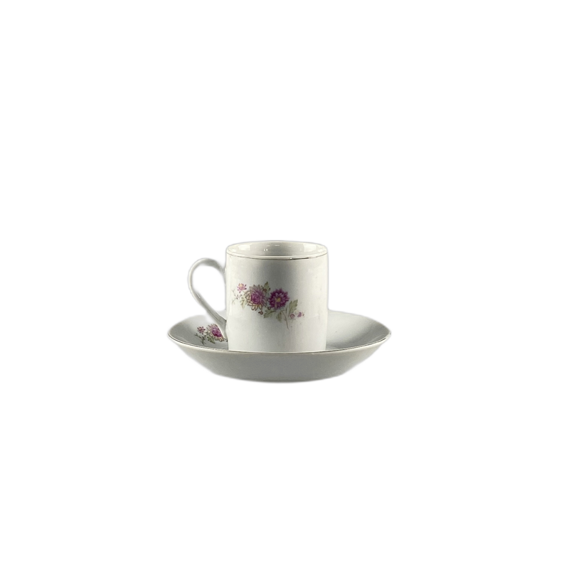 Chavena de cafe flores rosa - 591547