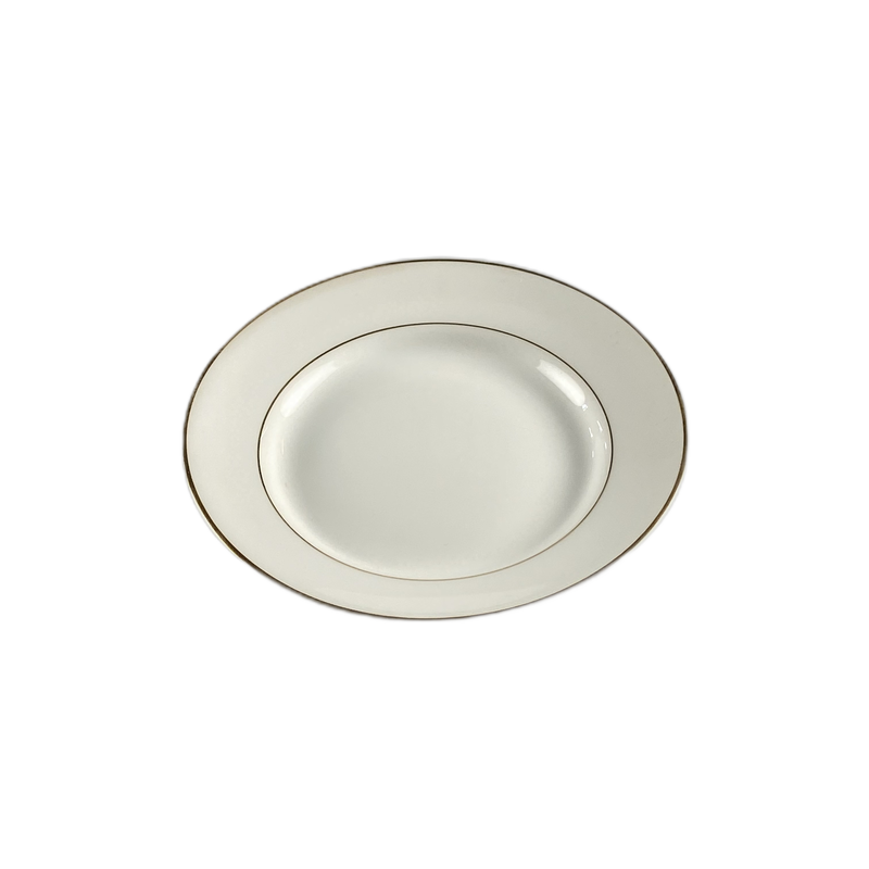 Prato pequeno branco dourado - 898654