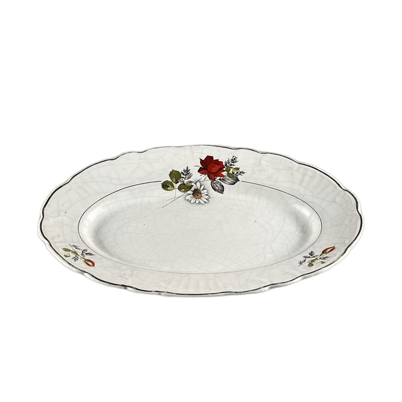 Travessa flores vermelhas - 195355