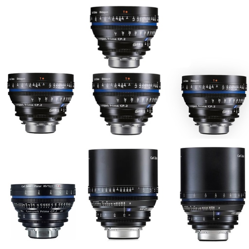 Zeiss Compact Prime CP.2 KIT 8 Lenses (15, 25, 28, 35, 50, 85, 100, 135mm)