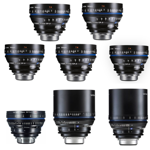 Zeiss Compact Prime CP.2 KIT 9 Lenses (15, 18, 25, 28, 35, 50, 85, 100, 135mm)