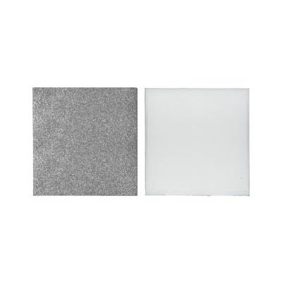 Foam Board Silver / White 1x1m