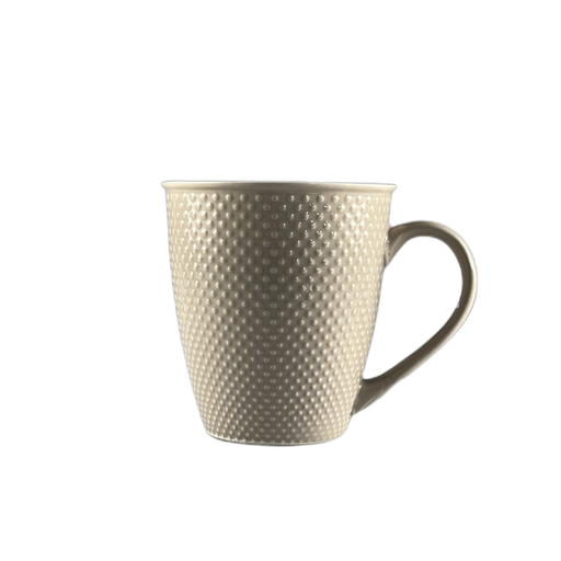 [836676] Caneca bege com pintas - 836676