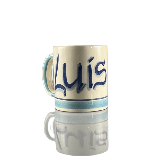 [496027] Caneca bege e azul luis - 496027