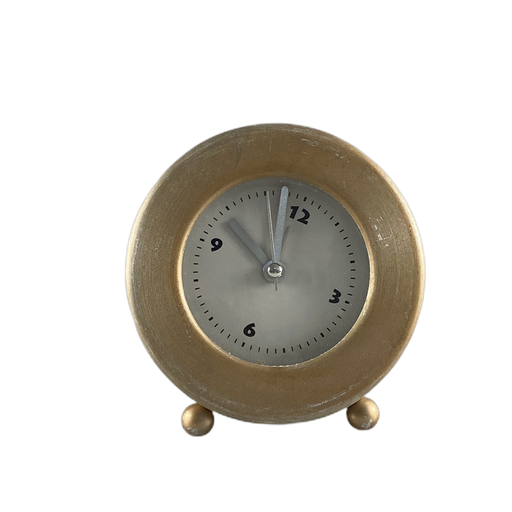 [63460] Relogio redondo dourado pequeno - 63460