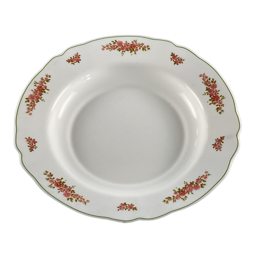 [76383] Travessa branca floral - 76383